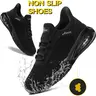 Arisic Mens Non Slip Work Shoes Waterproof Breathable Mesh Sneakers with Arch Support & Air Cushion Midsole for Daily Wear Running Training