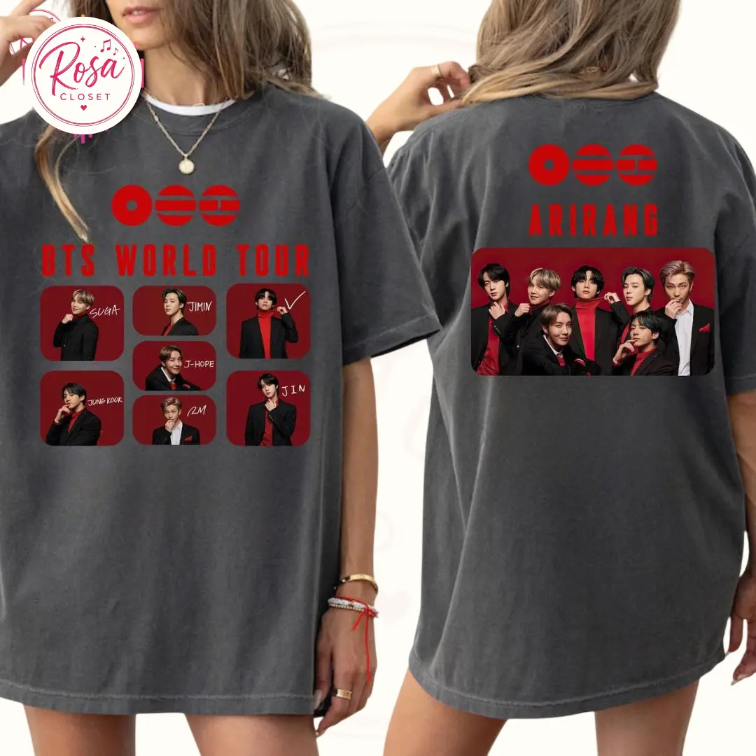 World Tour 2 side T-Shirt, Vintage Style Aesthetic KPop Merch, Bangtan Boys T-Shirt, Sweatshirt, Hoodie, Gift for Army Fans 2026