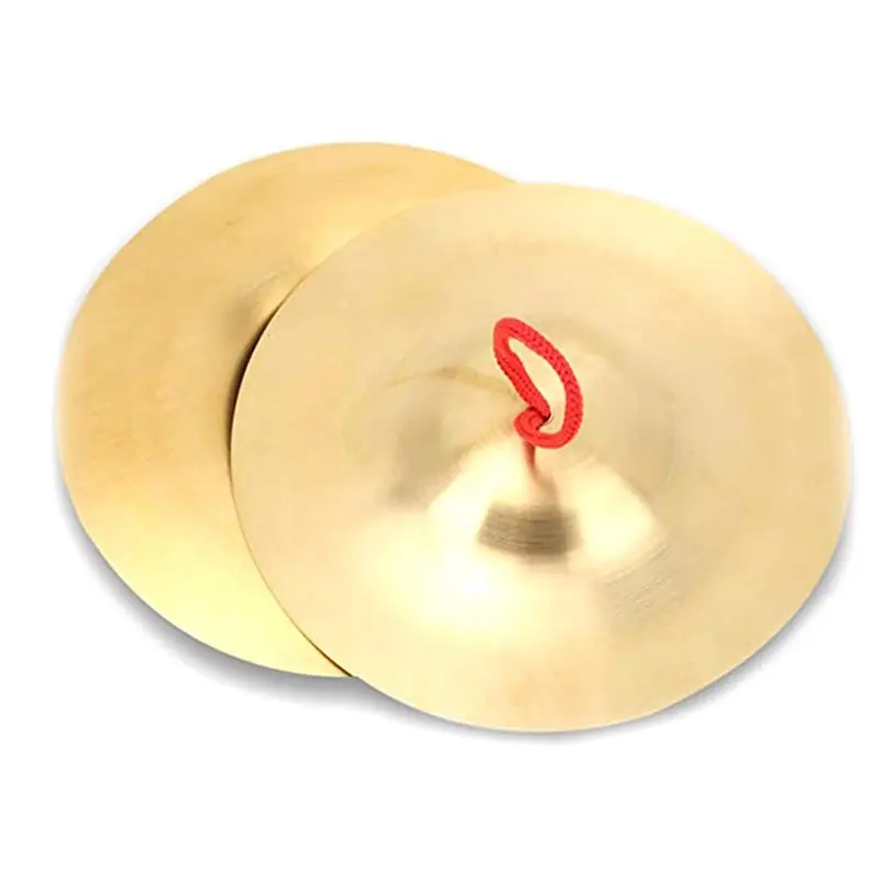 Crash Cymbal, Pack Of 2 Brass Hand Pool Percussion Instrument Toy for Children Adults