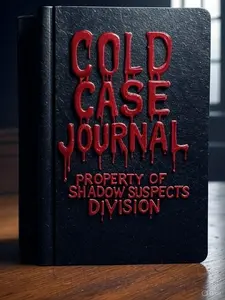 Cold Case Journal - Shadow Suspects Edition Official Crime Lover's Journal with Secret QR Code & Aged Style Paper for True Crime Enthusiasts