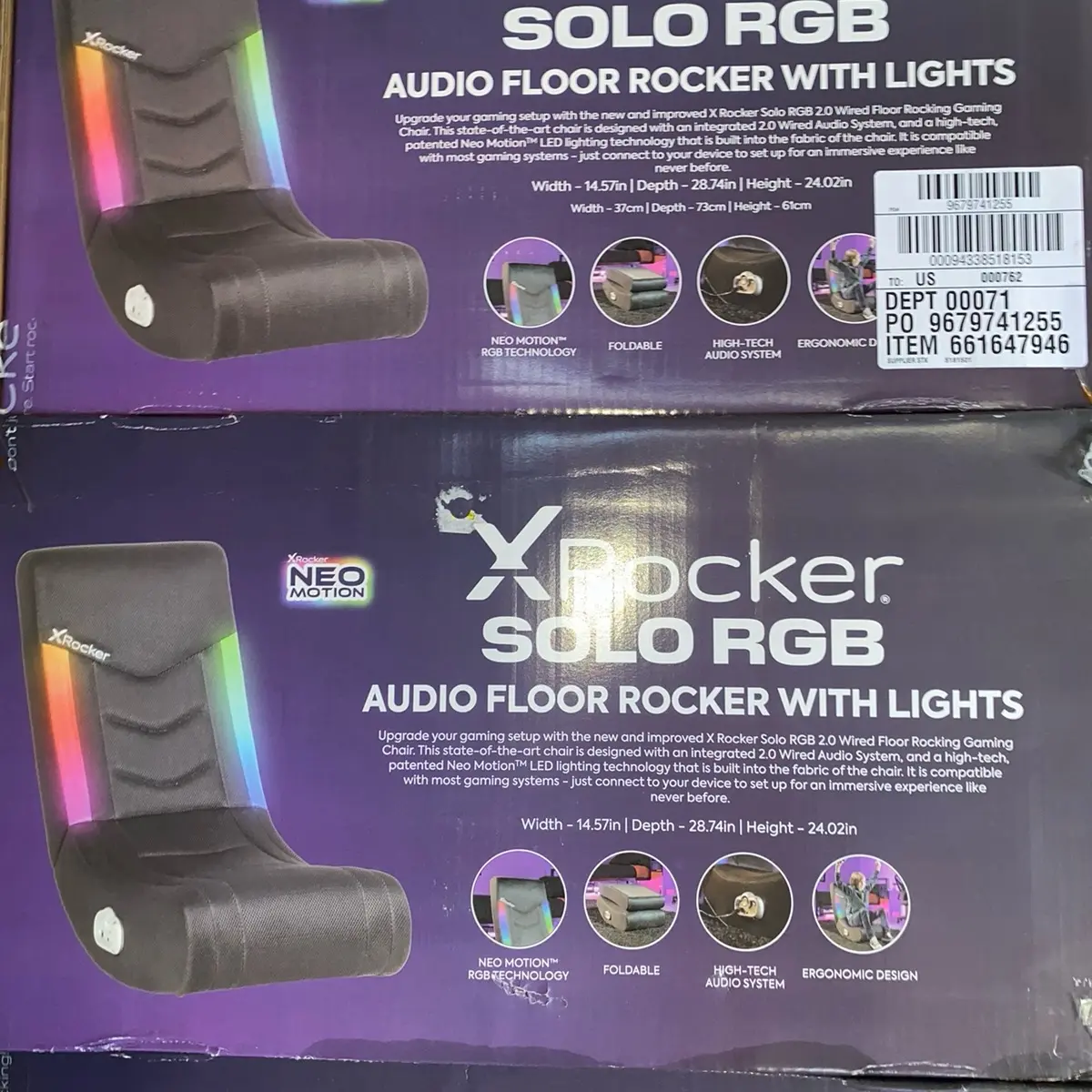 XRocker Solo RGB Adjustable Black