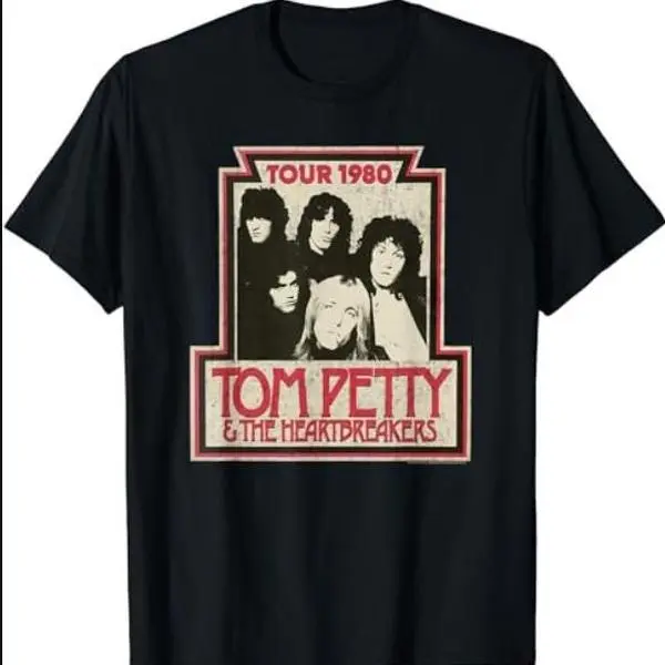 Tom Petty and the Heartbreakers 1980 Tour Poster Tee T Shirt