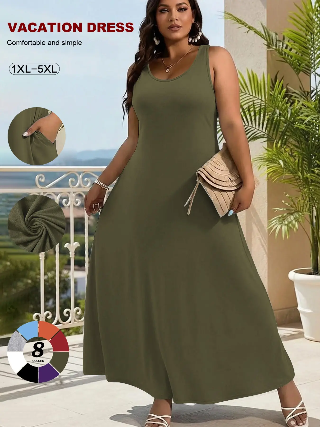 slimming beach dresses Ivory Sleeveless Cotton Beach Dress Lindsey Brown