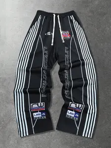 Men's Regular Fit Leopard Print Adjustable Waist Sweatpants, Casual Comfy Breathable Jogger Pants for Daily Wear, Men's Trousers for All Seasons, Athleisure Pants