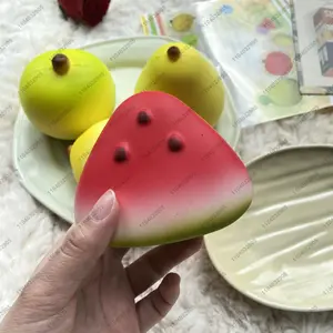 Watermelon Slice Slow Rising Squishy Juicy Fruit Anti Stress Fidget Toy Cute Summer Stress Relief Gift For Children Desk Decor