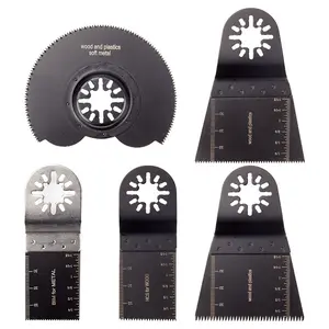 5 count Metal/ Universal Quick Release Oscillating  ,  Mixed Multitool   Set oscillating Tool  for , Fein Multimaster, Black & Decker,  and