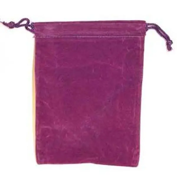Purple Velveteen Drawstring Bag 4" x 5 1/2"