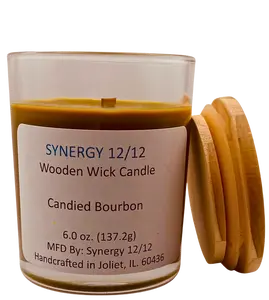 Candied Bourbon Wooden Wick Candle 6.0 oz (137.2g)