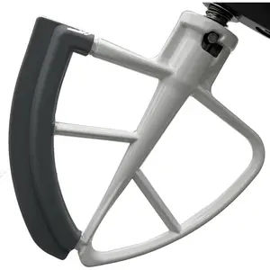 Upgrade K45B Flex Edge Beater, Compatible With Kitchen Aid Mixer Accessory, Attachments For Mixer, For 4.5-5 Quart Bowls,Beater With  Edges,White (K45B Coated Flex Edge Beater)