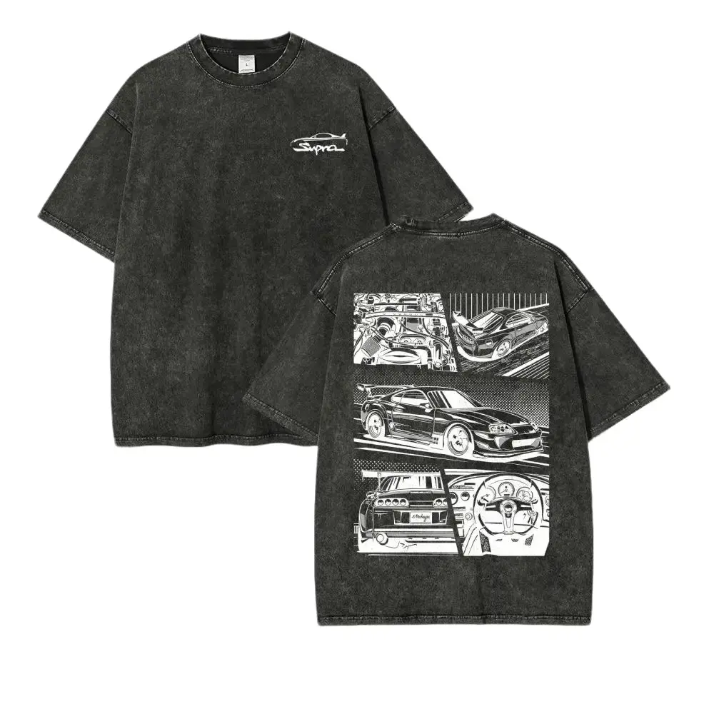 [KM 100% cotton]JDM Style Vintage Tee 90s Graphic Tees Supra Men's t Shirts Graphic Tee t Shirts Funny Graphic humor graphic tee Streetwear graphic tee Tee Good Graphic Tees Men's Graphic Tees Streetwear Outfits Men Vacation Outfits Oversized Tshirt Men C