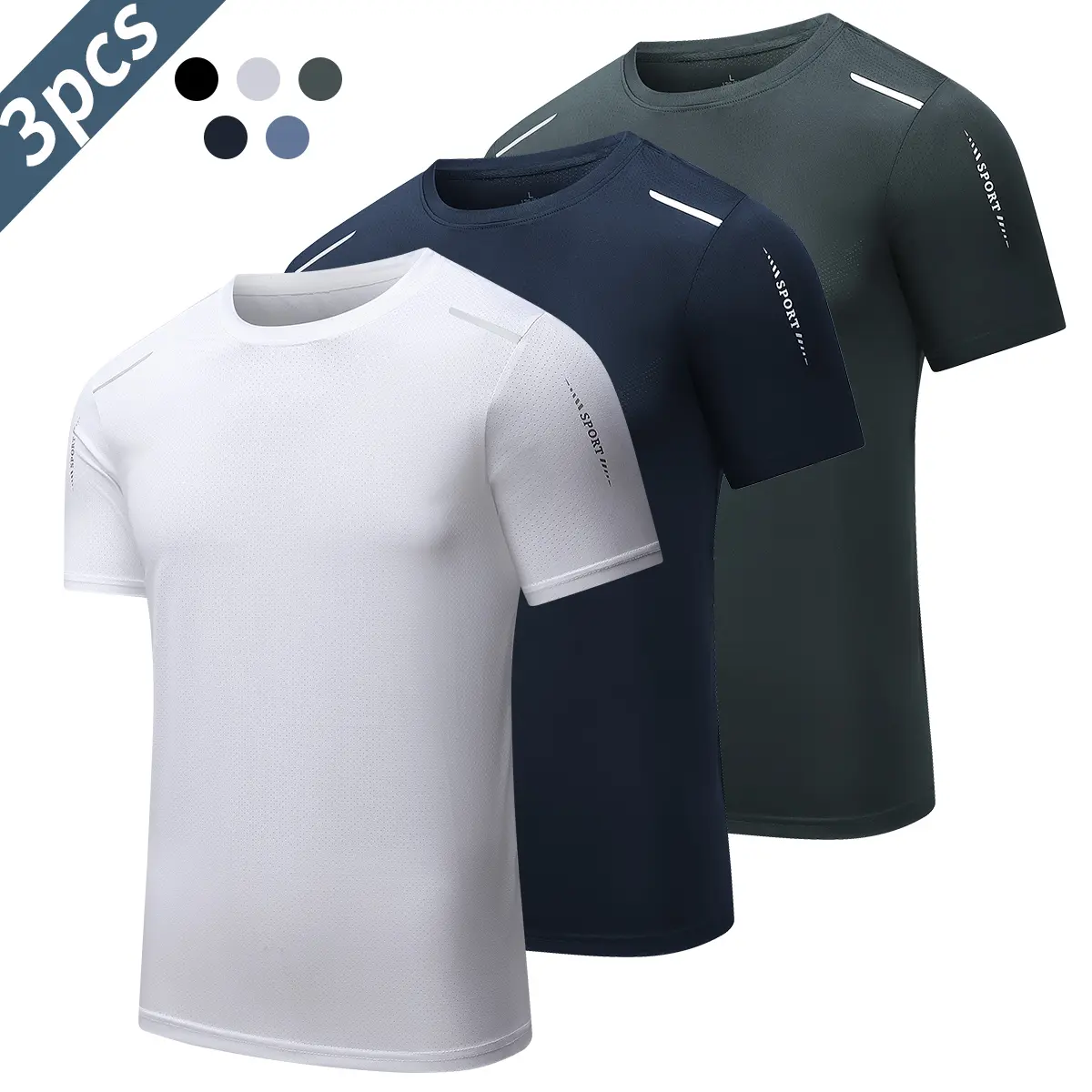 White - Navy Blue - Gray