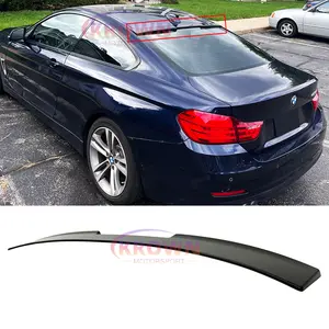 FOR 2014-2020 BMW F32 4 SERIES F82 M4 COUPE GLOSSY BLACK V STYLE REAR ROOF SPOILER WING