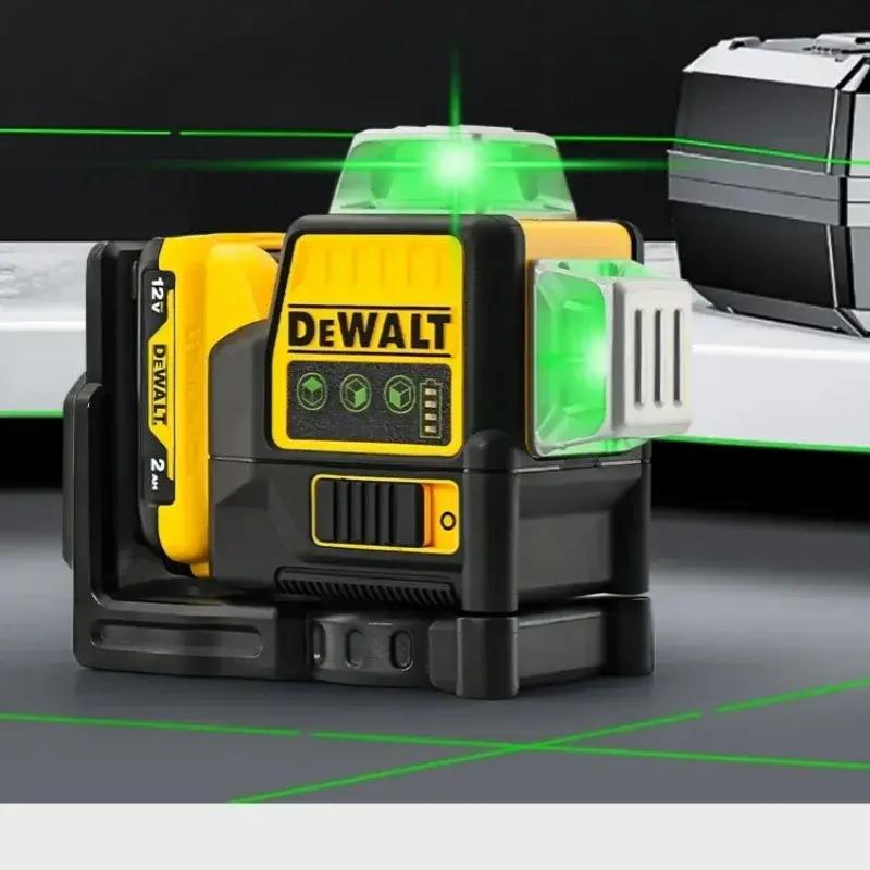 2025 Dewalt DW089LG 3 Sides*360 Degree Vertical 12 Lines Laser Level tools Horizontal Green Light Level Meter Outdoor
