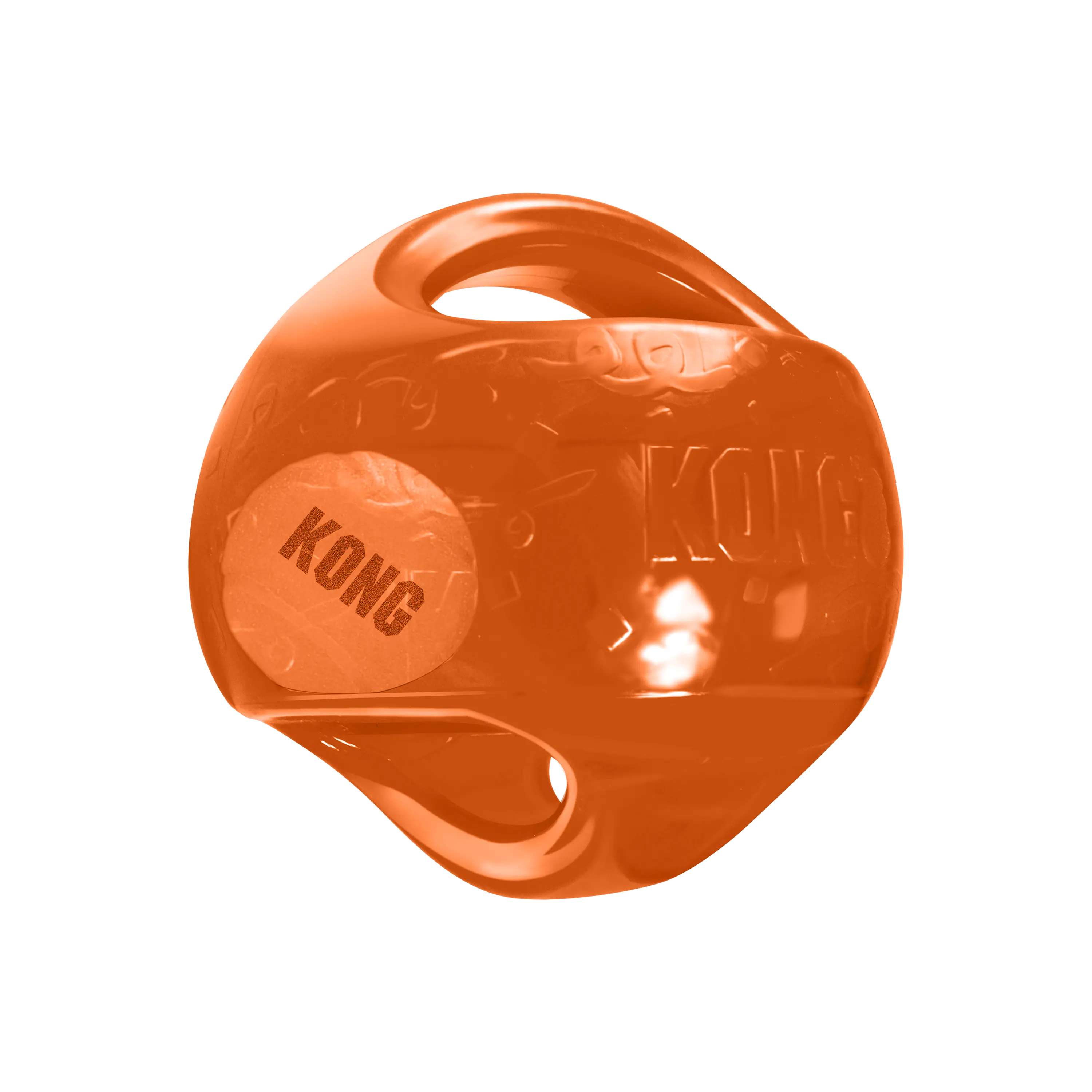 KONG Jumbler Ball - Two-in-One Interactive Dog Toy with Squeaker & Tumbling Interior Ball for Fetch Games
