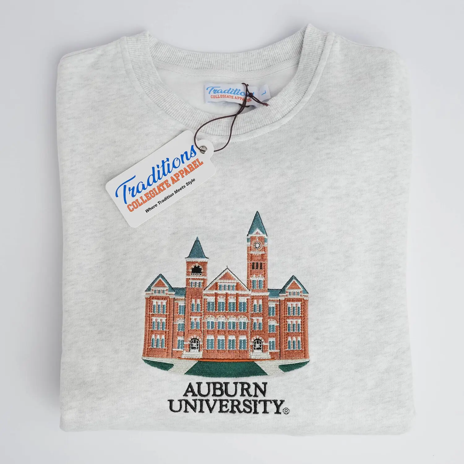 Auburn University Crewnecks, Embroidered Sweatshirt