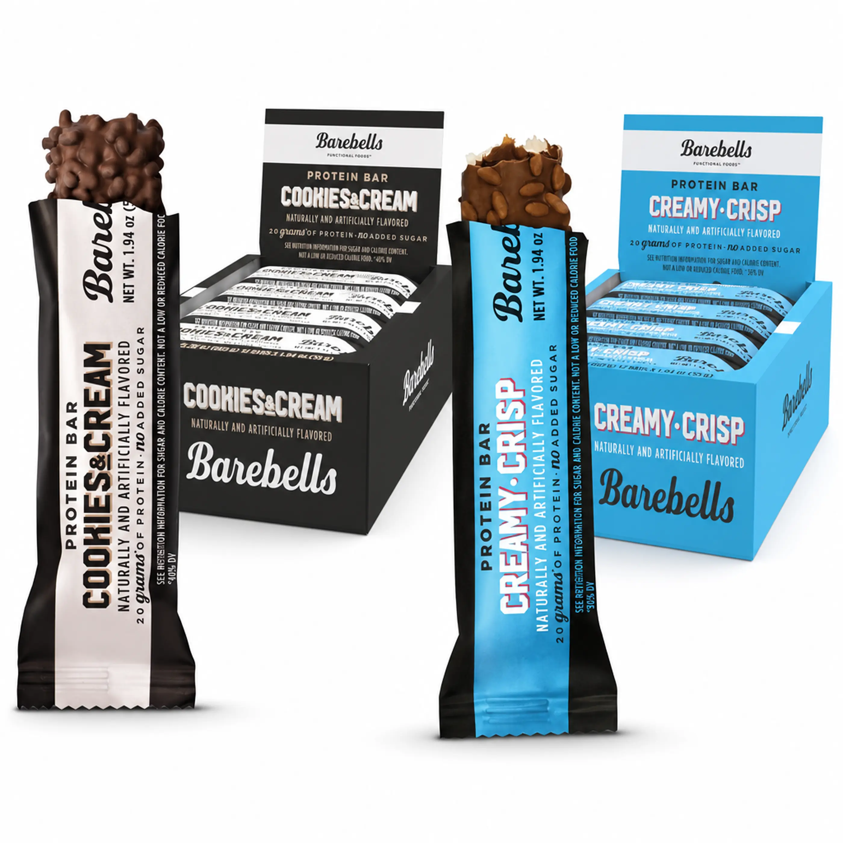 Barebells Creamy Crisp & Cookies and Cream - Protein Bar Bundle