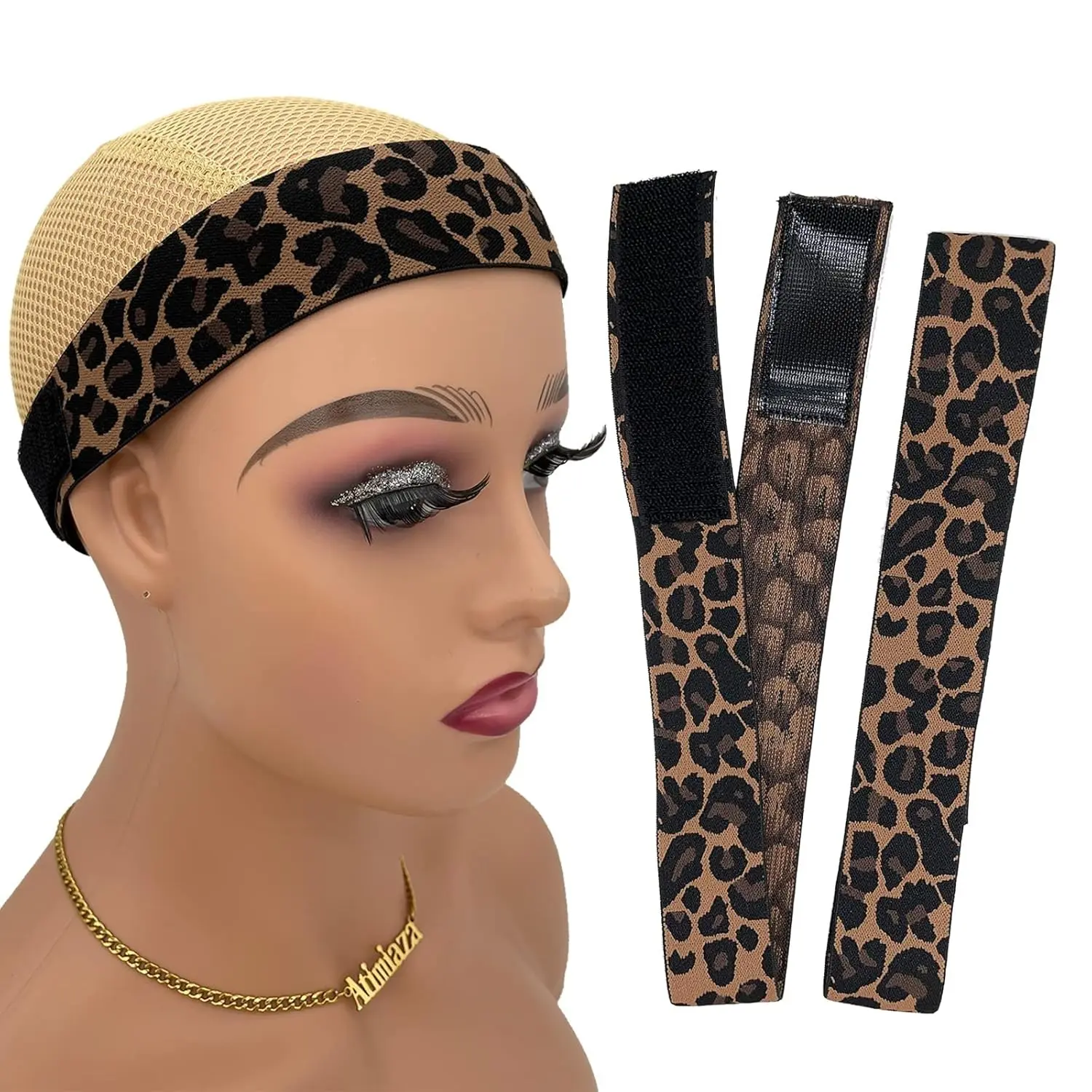 2 Piece Set Leopard Print Lace Hair Bands, Fixed Edges with Wrapped Ends, Stylish Accessory for Women & Girls, Headbands, Hairbands