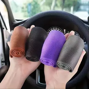 Universal Car Steering Wheel Cover, Silicone Material, Elastic Durable Design, Multiple Colors Available, DIY Decoration Accessories, Automotive