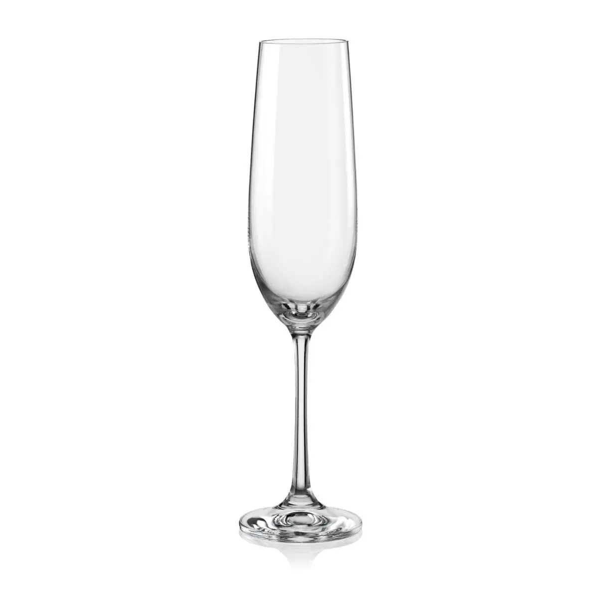 Red Vanilla 40729-190 Fluted Viola Champagne Glassware Drinkware Set - 190 ml, Set of 6, Dishwasher Safe, Made in Czech Republic, Enhance Any Setting
