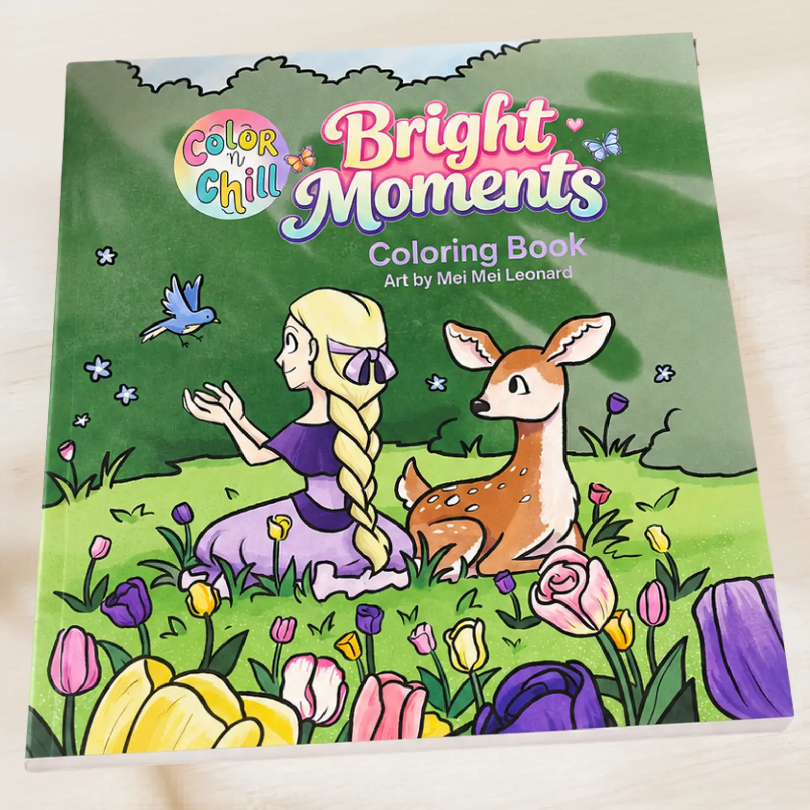Color ’n Chill Bright Moments Coloring Book – Cute Cozy Designs on Premium Marker-Friendly Paper