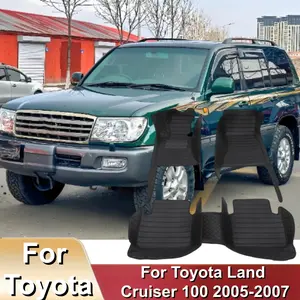 LHD 3 pcs/set Car Floor Mats For Toyota Land Cruiser 100 2005-2007 Foot Pads Classic Auto Car Interior Accessories