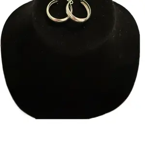 Arracadas Grandes en Plata 925 Elegantes Pendientes de Círculo para Mujer Joyería de Moda