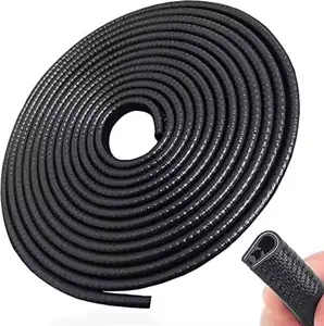 U-shaped Edge Decoration Rubber Seal Protector Clip for Door Sealing Strip Edge Protection Device Universal Rubber 5M