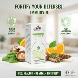 Erbenobili Immunvin Olosvita 50ml Gluten-Free Immune System Support Liquid Supplement Made in Italy 1.7 fl oz