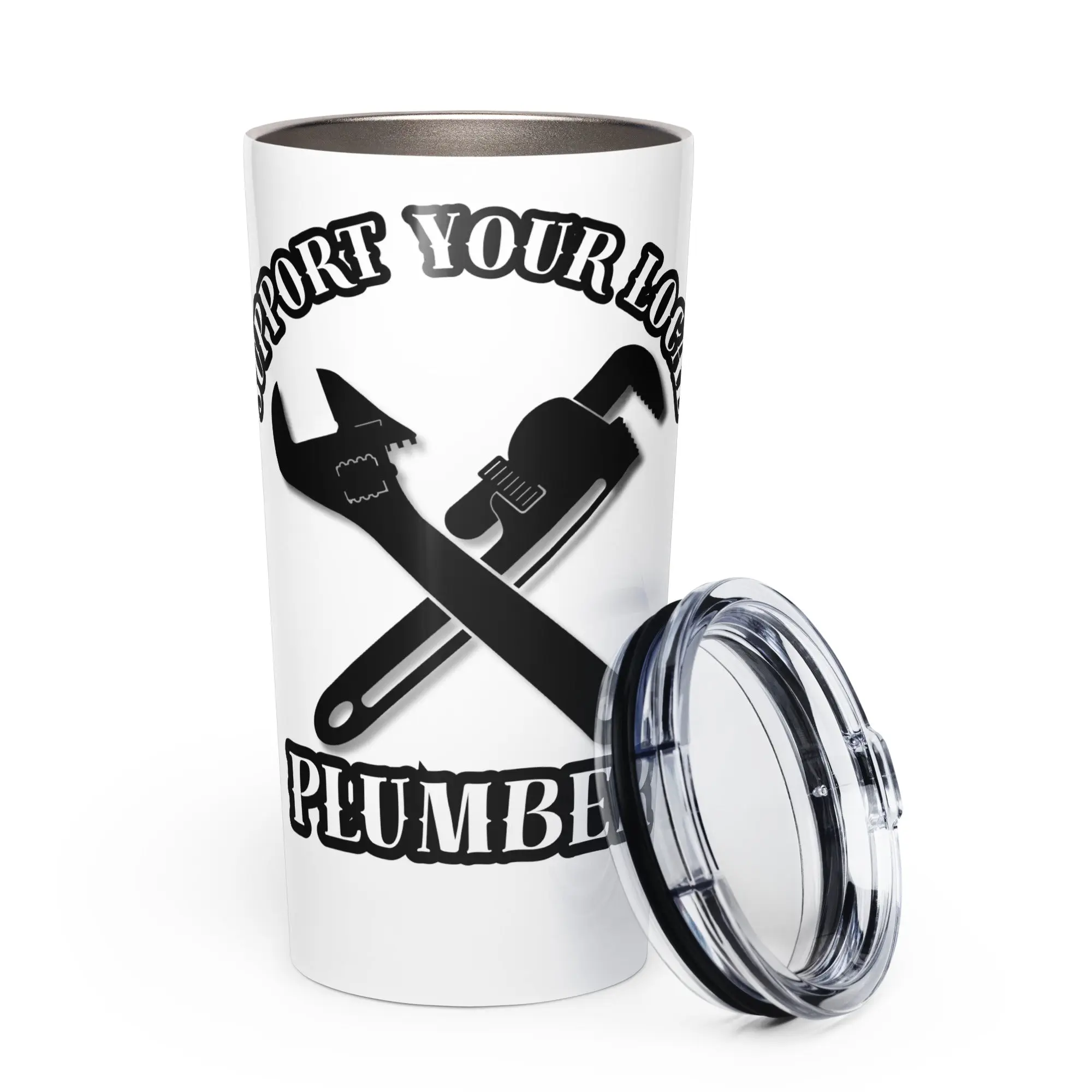 SYL Plumber - Tapered stainless steel tumbler