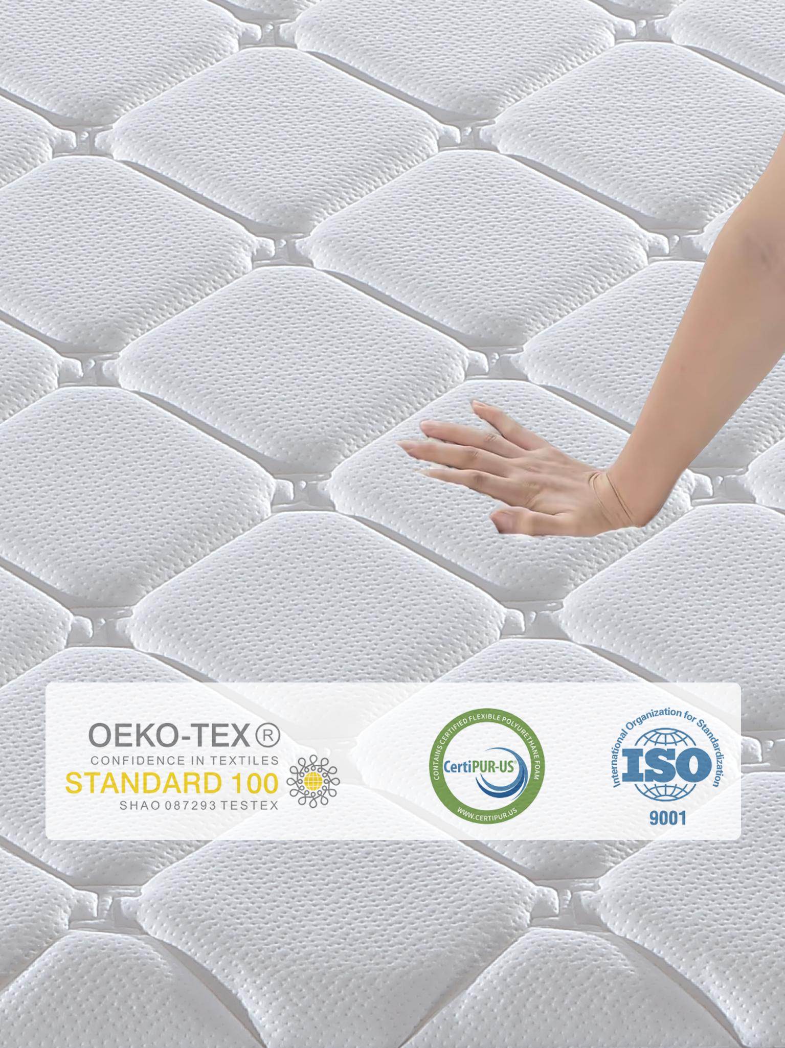 Luxury Medium Firm Pocket Spring Mattress | 2.2mm Strong Support Orthopedic Mattress | Motion Isolation No Partner Disturbance | Back Pain Relief | Breathable Durable Hotel Quality Bed in a Box