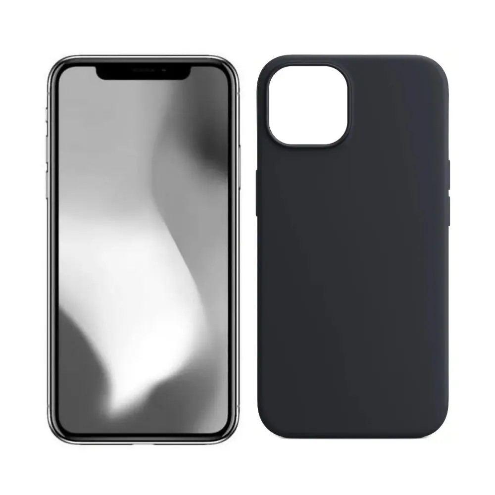 Black Case For iPhone 11 12 13 14 15 16, 17, 16 Plus, 13 Pro Max, XR, X, XS, XS Max, 14 Plus, 14 Pro Max, 13 Pro, 12 Mini Shockproof Black Phone Case