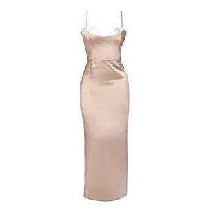 Taupe Moment In Time Maxi Dress