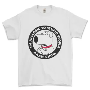 Gildan Print 2010 I’m allergic To stupid People Tee, Family Guy T-shirt
