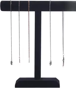 Necklace Holder,Black Velvet Jewelry Display Stand for Selling,13.8 Inches Tall Jewelry Holder. Necklace Holder,Black Velvet Jewelry Display Stand for Selling,13.8 Inches Tall Jewelry Holder.