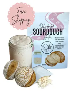 Dehydrated Sourdough Starter + Recipe + Free Shipping