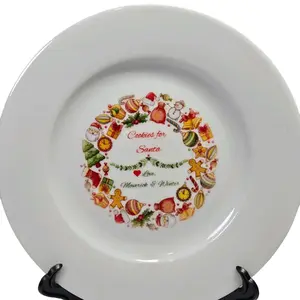 Personalized Santa Cookie Plate - Perfect for the Holidays