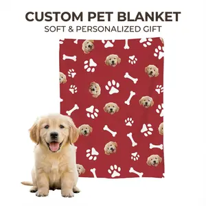StellarPaws Personalized Dog Cat Blanket, Custom Pet Photo Throw Blanket, Meaningful Gift for Pet Owners, Birthday Holiday Christmas Valentines Gift