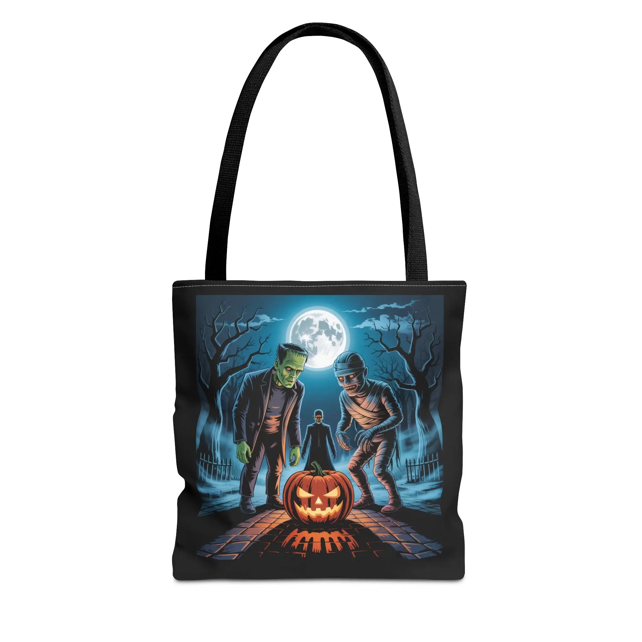 Halloween Monster Tote Bag, Spooky Trick-or-Treat Bag, Halloween Decor, Witchy Gift, Pumpkin Tote for Fall Celebrations