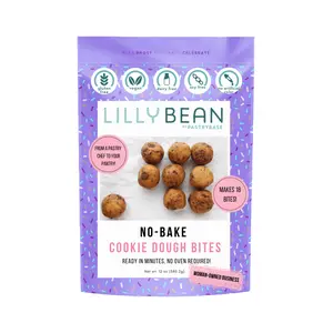 LillyBean No-Bake Cookie Dough Bites. Vegan, Gluten Free, Top 9 Allergen Free, Dairy Free