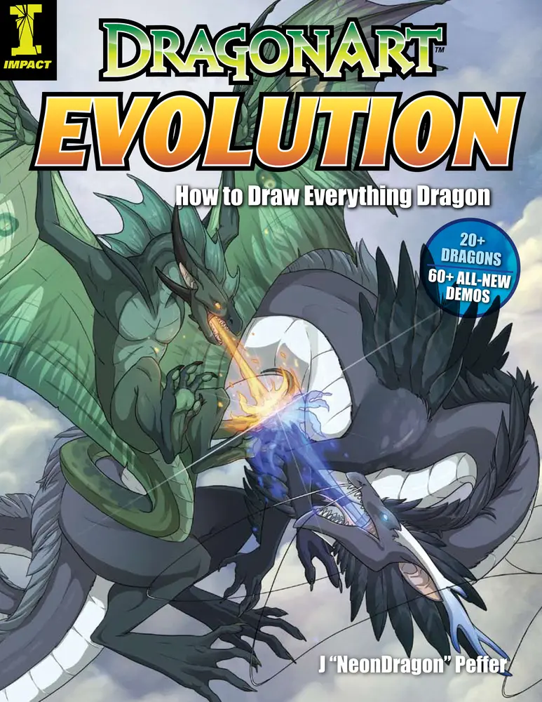 USED Book - DragonArt Evolution: How to Draw Everything Dragon by Peffer, Jessica (Paperback) - english