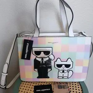 Bag Karl Lagerfeld Pastel New with the tags and figures of Karl and his cat Choupette