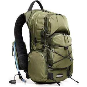 Hydration Backpack - Sherpa 22L Hiking Backpack with Water Bladder - Water Backpack for Hiking with Waterproof Zippers, Phone & Pole Holders