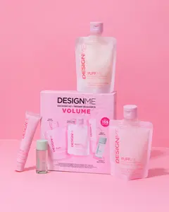 DesignMe Volume Discovery Kit - PUFF.ME Shampoo, Conditioner, Treatment Whip & GLOSS.ME Oil for Fine Hair - SLS-Free, Paraben-Free, Color-Safe Lengthening Volumizing Haircare for Glossy Hair