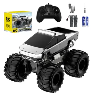 Amphibious RC Monster Truck 1:18 Scale | 2.4GHz Waterproof Off-Road Toy | 4WD All-Terrain Remote Control Car | Christmas Birthday Gift for Boys Girls Ages 6+