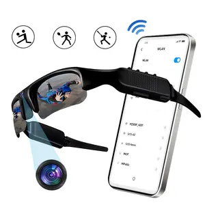 Outdoor Sunglasses, Smart Cycling Camera Glasses, 1080P HD Camera, WiFi Transmission, Unisex Safety Glasses, Release Hands, Record Video, Take Photos, Wearable Smart Glasses