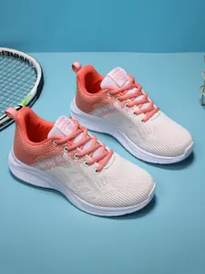 New Women's Soft Sole Anti-Slip Sports Shoes, Breathable Mesh Lightweight Walking, Indoor Running Gym Training, Fashion Outdoor Shoes