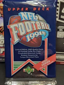 1991 Upper Deck Football High Series Pack (12 cards)