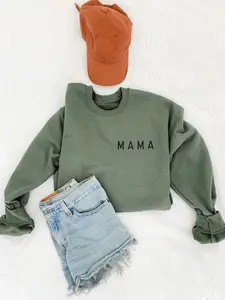 Mama Sweatshirt, Mom Crewneck,Mother's Day Gifts, Retro Shirt, Retro Mama Shirt, Mother’s Day Gifts, Mom Sweatshirt Fit Long Sleeve Spandex Womenswear