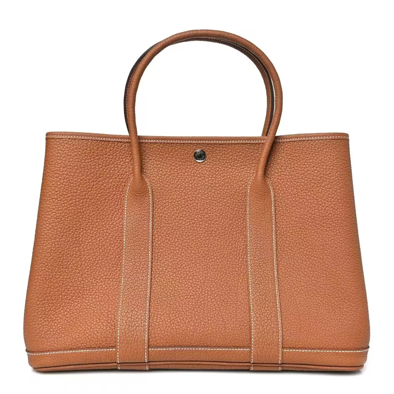Pre-owned HERMÈS Togo Leather Tote Bags Negonda Garden Party 36 MM Gold 2013