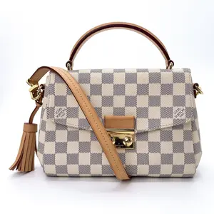 Pre-owned Louis Vuitton Canvas Belt Bags Damier Azur Croisette
